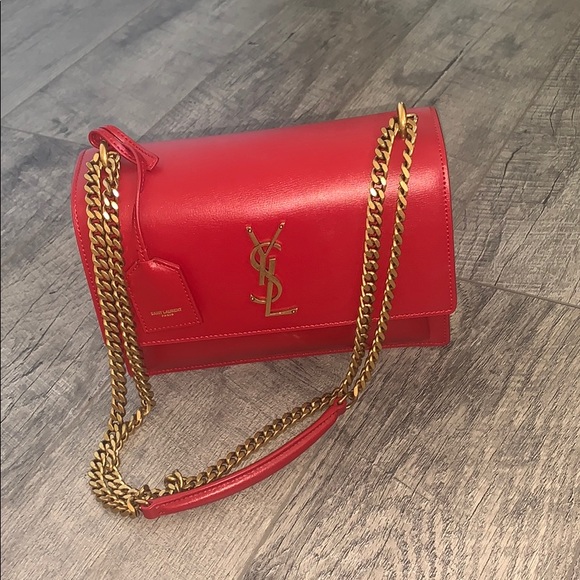 Yves St Laurent Red Purse